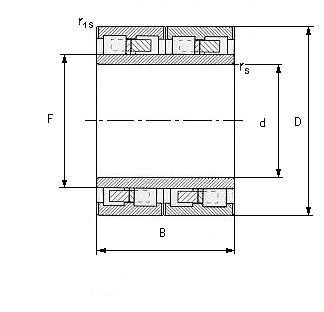 Cylindrical roller bearing,four row 502894B